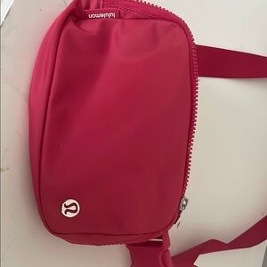 Lululemon Athletica Red Crossbody Bag with Adjustable Strap
